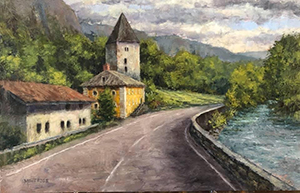 Image of Lance Montross' painting, An Austrian Drive